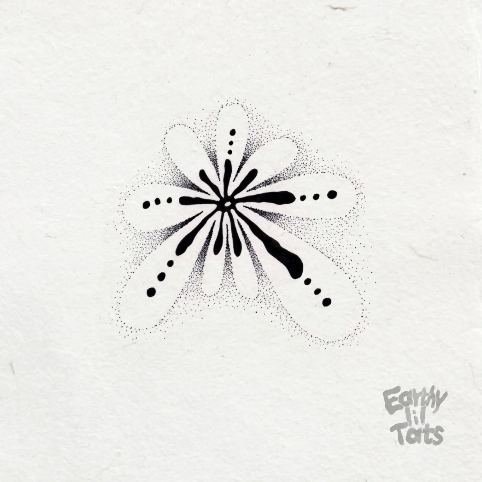 Flash design: Negative Space Flower
