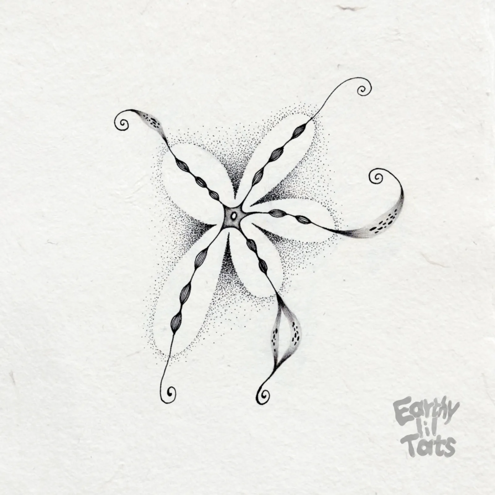 Flash design: Negative Space Flower