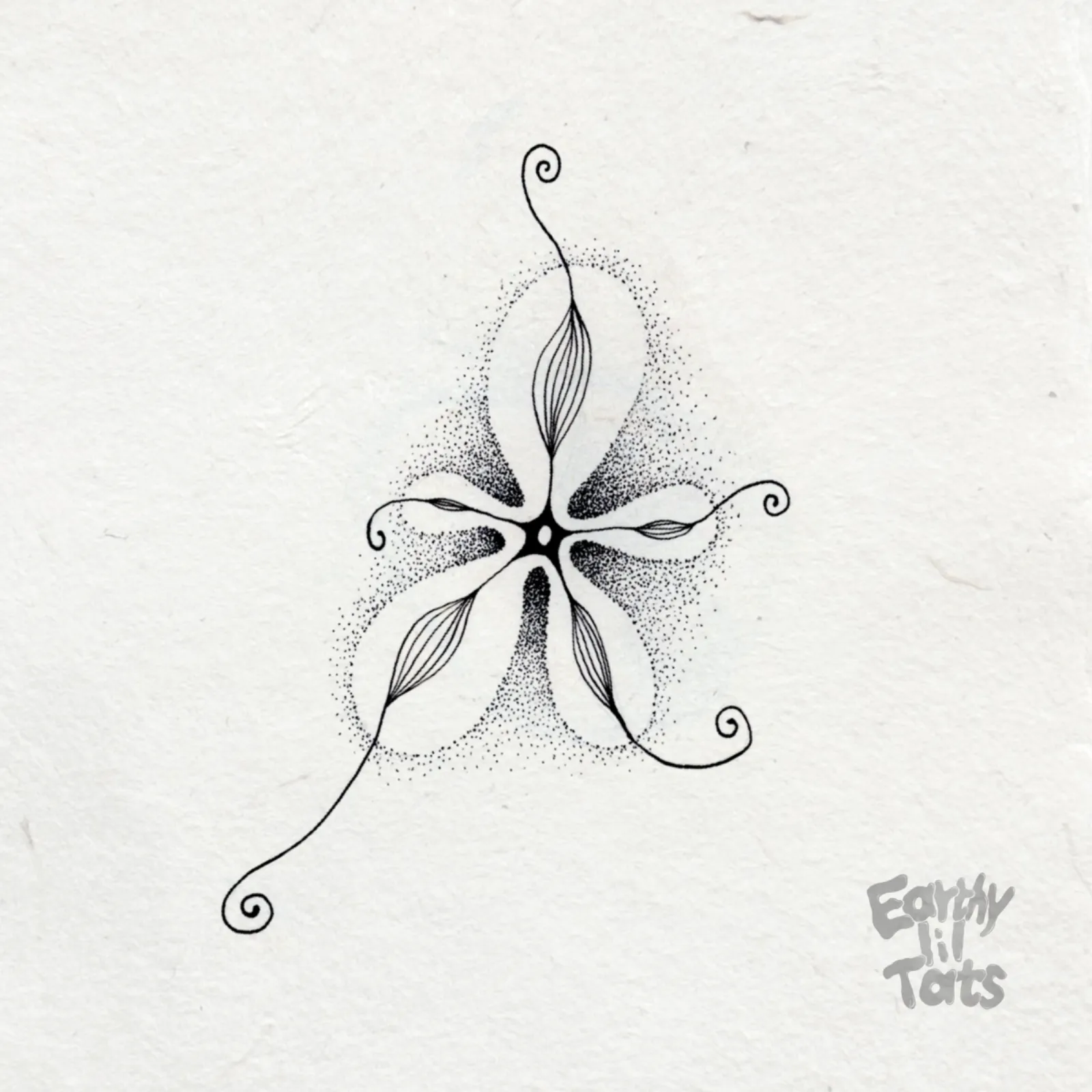 Flash design: Negative Space Flower